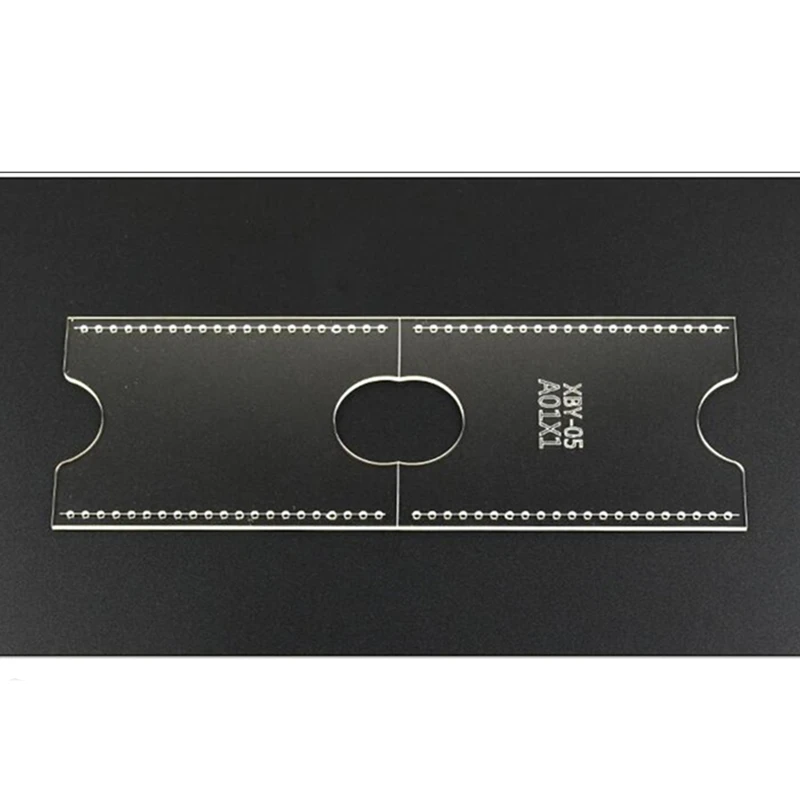 DIY Leather Craft Card Holder Storage Sewing Pattern Acrylic Stencil Template 90x65x1mm