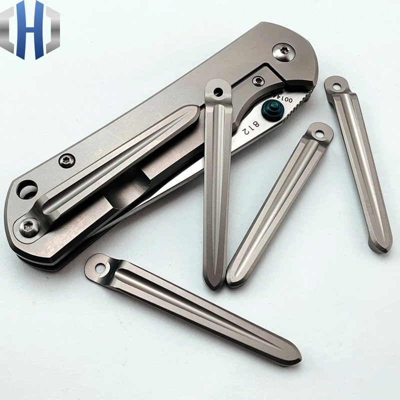 

Back Clip Titanium 812 Titanium Alloy One-piece Back Clip 901 902 9103 Knife Back Clip