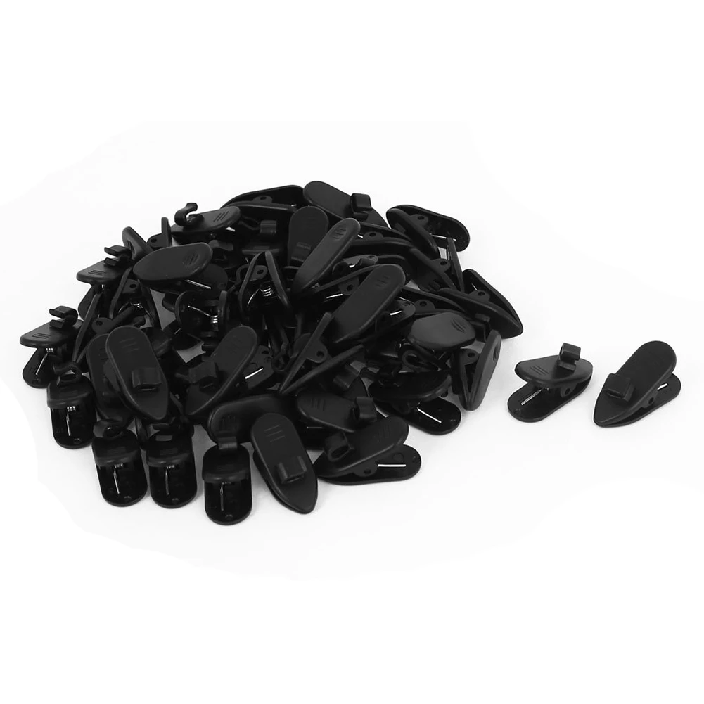 

Rotatable Headphone Headset Earphone Wire Clip Nip Holder 50pcs Black