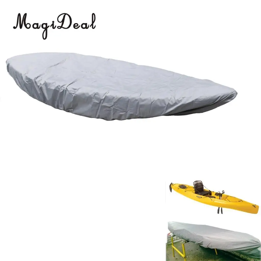 MagiDeal Heavy Duty Kayak Cover Storage Shield Protector - Waterproof, Dustproof, UV & Sun Protection, Durable - Choose Sizes