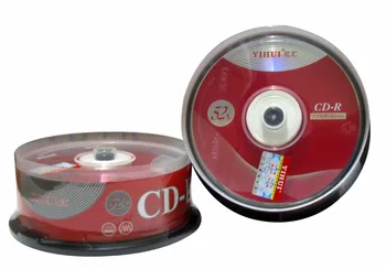 

Wholesale 25 discs Grade A 700 MB Blank Yihui Red Wave Printed CD-R Disc