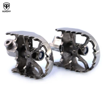 

ROAOPP Motorcycle Foot Pegs Foot Rests Stainless steel Rotating Foot Rests For Motorcycle Benelli TRK502 2017