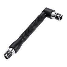 DRELD l-образный роторный инструмент Отвертка розетка Утвержденная Торцевая штанги для гаечных ключей ручные инструменты двойной торцевой ключ драйвер две головки