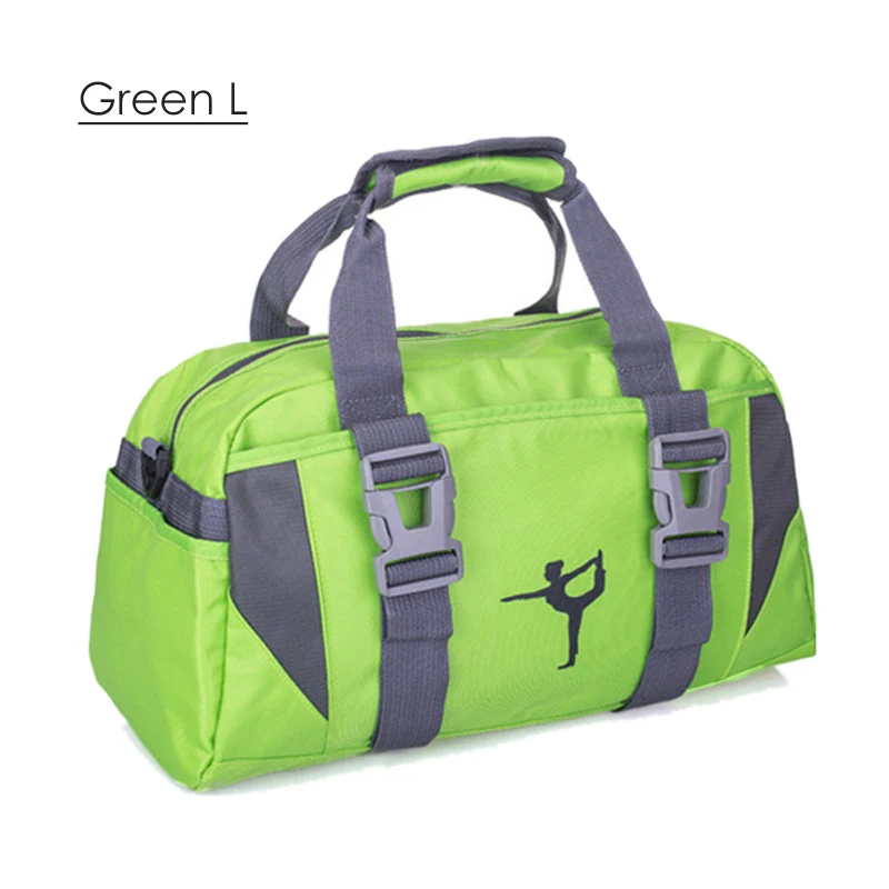 Женские Водонепроницаемые нейлоновые дорожные сумки для переноски багажа, сумки через плечо, большие дорожные сумки, Тканевая обувь, большая ручная сумка XA632WB - Цвет: Green L