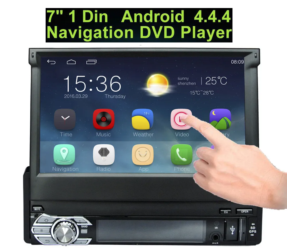 Flash Deal Andriod GPS navigation Car Radio Bluetooth V2.0 Car Stereo Audio Player In-dash Single Din Mp3 Player USB MP3 WMA Radio Player 0