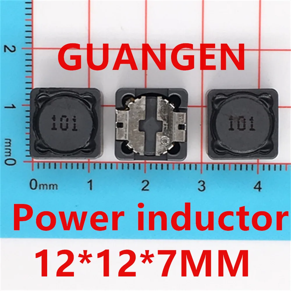 

20pcs Shielded Inductor SMD Power Inductors 12*12*7MM CD127 1UH 10UH 100UH 2.2UH 22UH 220UH 3.3UH 33UH 330UH CDRH127R