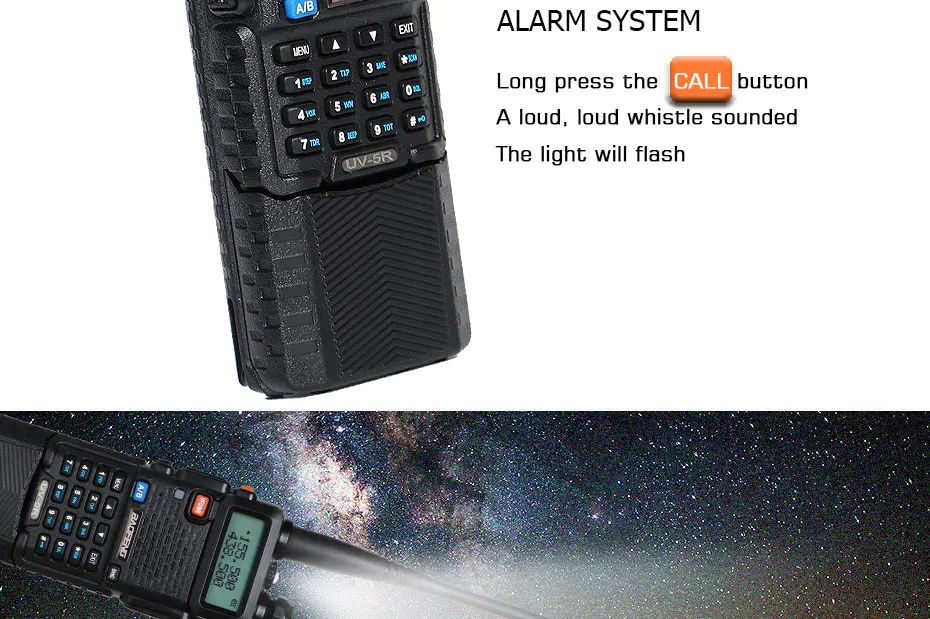 Baofeng UV-5R, 8 Вт, 3800 мА/ч, батарея, рация, 128, Двухдиапазонная, двухстороннее радио, UHF& VHF, 136-174 МГц и 400-520 МГц, радиоприемопередатчик