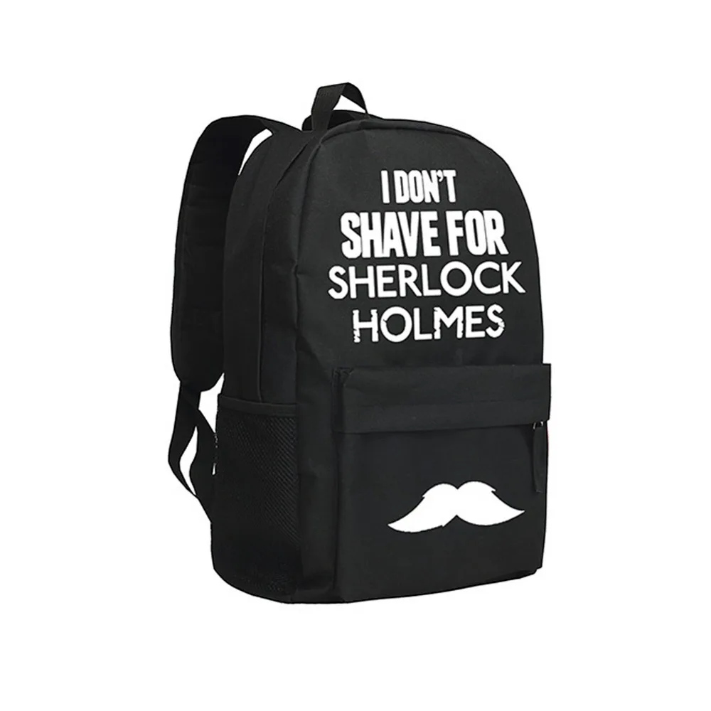 

Detective Sherlock Backpack Schoolbag for Boys Girls