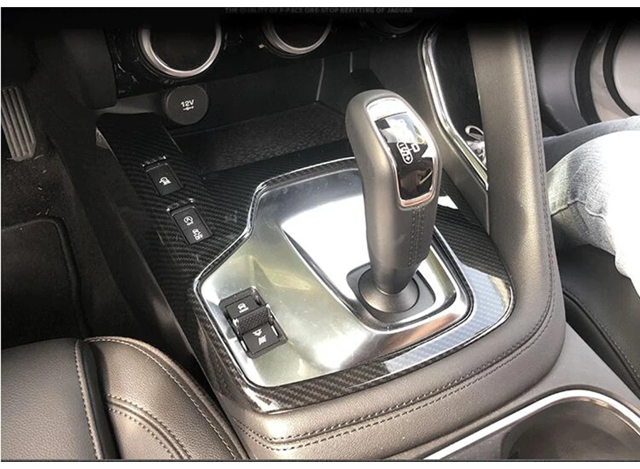 Для Jaguar E-pace E pace аксессуары киоски коробка переключения передач Панель крышка отделка АБС матовый/карбоновое волокно