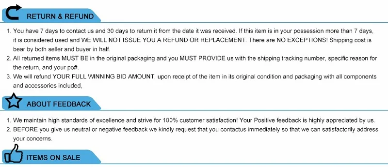 Return Policy
