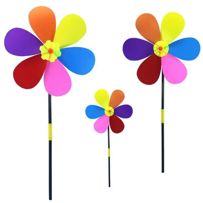BESTOYARD шесть лепестков подсолнух цветок ветряная мельница ветряной Спиннер пастбища открытый задний двор пинховик для украшения игрушек детей