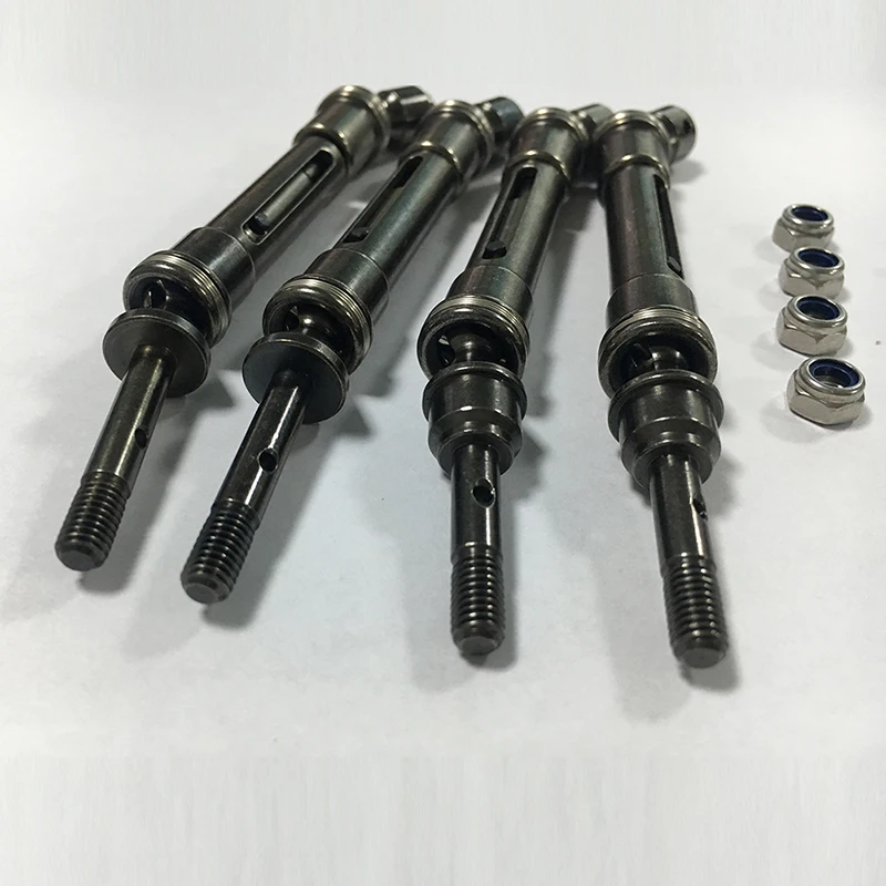 

2 Pcs Steel Front Rear Drive Shaft Short Truck Rc Car Part For 1/10 Slash 4x4 Stampede VXL 2WD 6851R 6851X 6852R 6852X