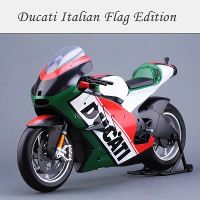 Maisto 1:6 2011 Ducati локомотив модель моделирования Сплав мотоцикл орнамент модель мотоцикла модель автомобиля Модель игрушки коллекция подарок - Цвет: Italian flag version