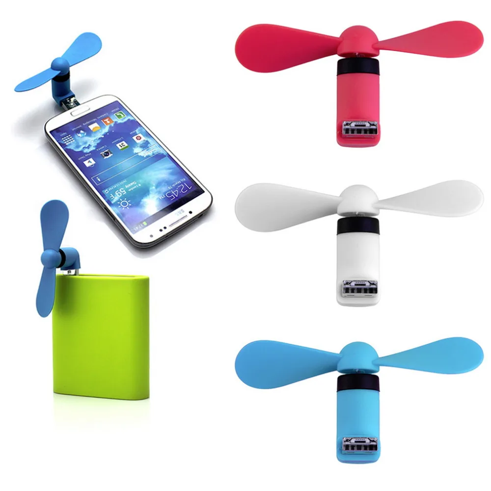 

Hot New Portable OTG Mini Micro USB Large Wind Cooling Fan For Phone Desktop Laptop