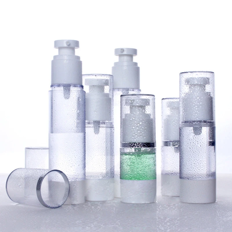 

15-100ml Dispenser Empty Water Bottle Portable Refillable Bottle Spray Vacuum Bottle Emulsion Cosmetic Essence Perfume Container