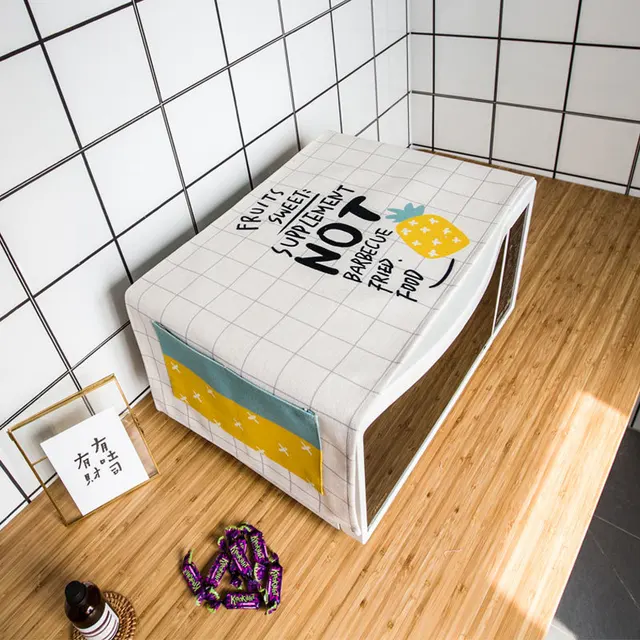Best Price Original Northern Cartoon Black Yellow Rectangle Microwave Oven Cover Fabric Dustproof Cover Kitchen Cover Covering Cloth Best Price Original Northern Cartoon Black Yellow Rectangle Microwave Oven Cover Fabric Dustproof Cover Kitchen Cover Covering Cloth