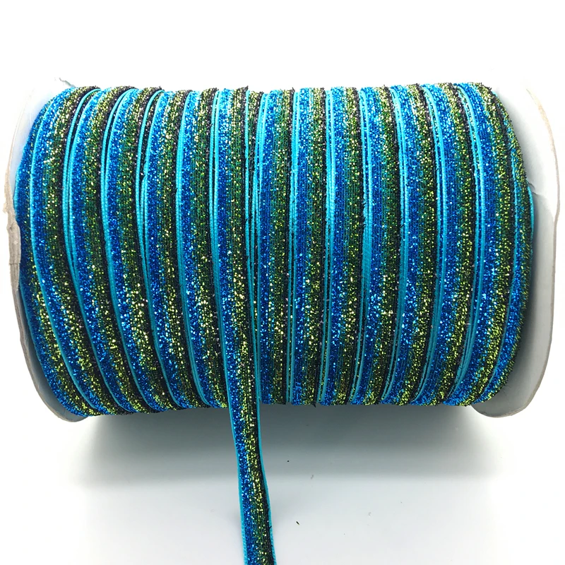 Glitter Velvet Ribbon for Crafts and Accessories, 5 Yards, 3/8 (10mm) - Multiple Color Options Available, Free Shipping