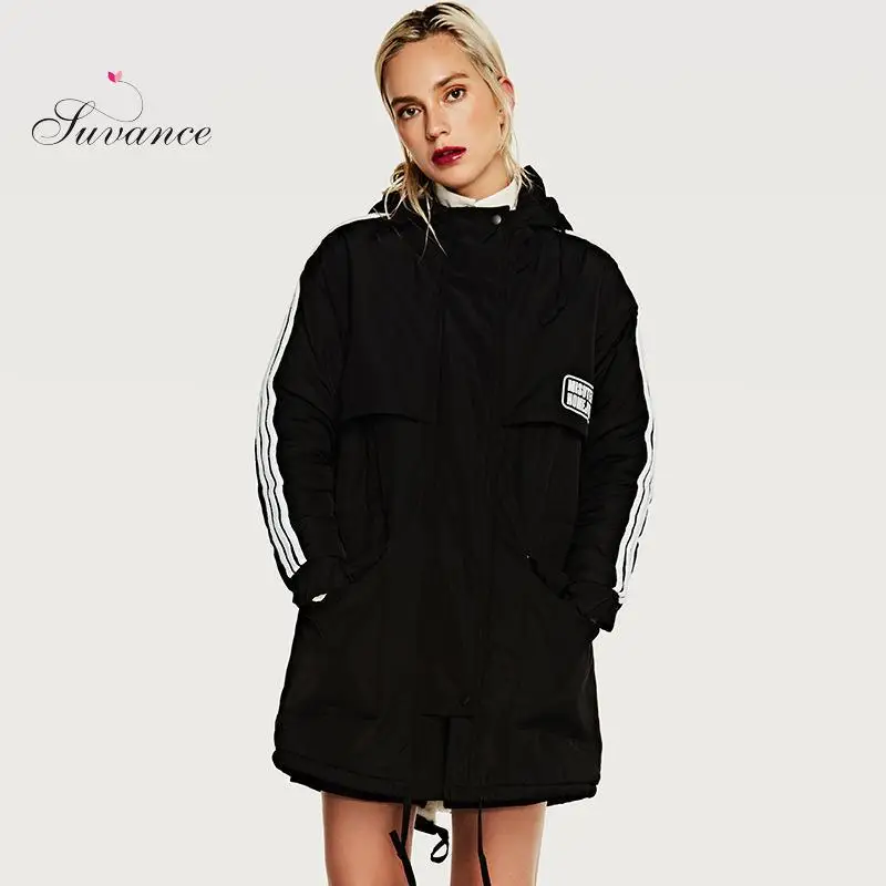 Suvance Winter Casual Thicken Wool Velvet Patchwork Slim