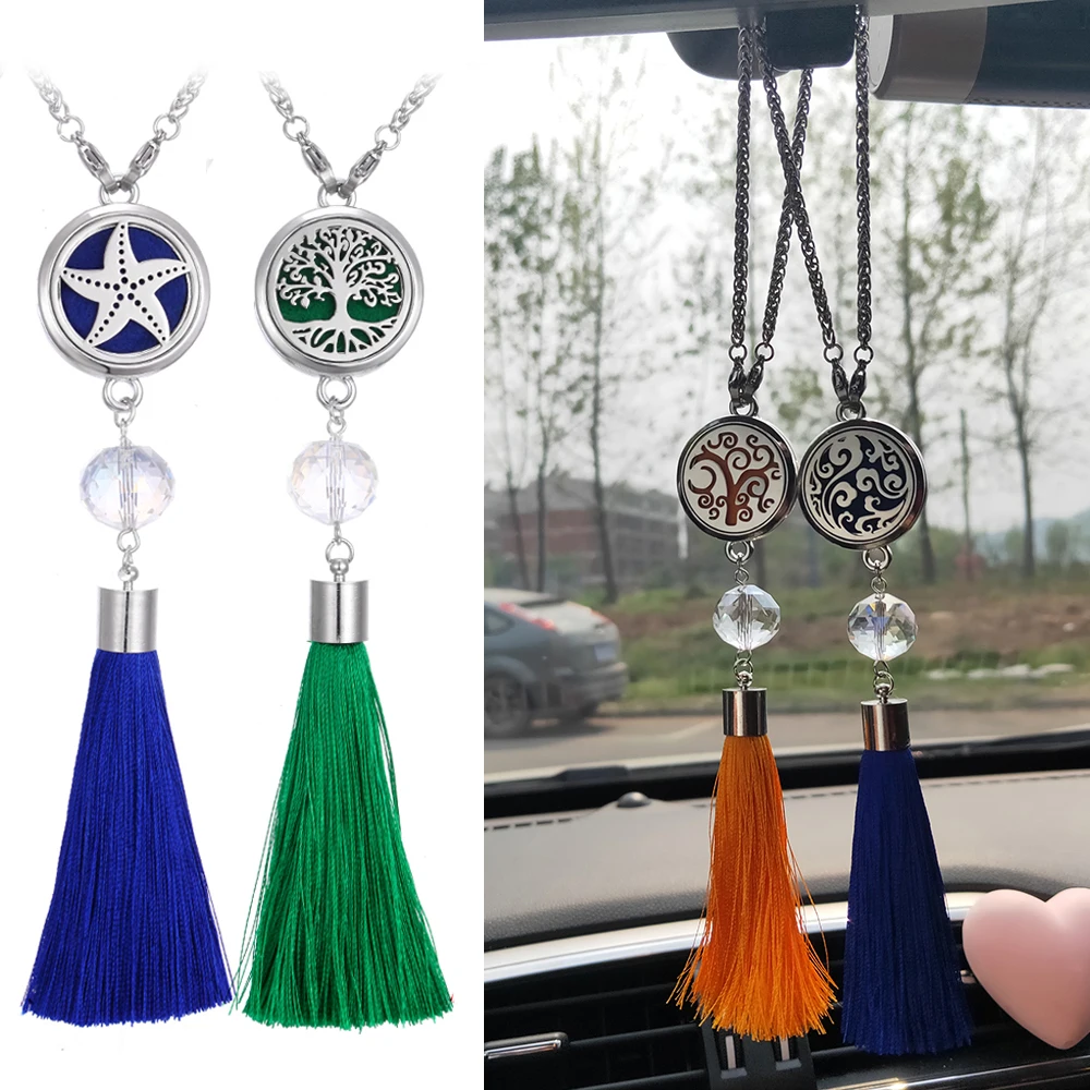 

Car Perfume Decoration Air Freshener Car Perfume Diffuser Starfish Tassel Pendant Hanging Ornaments Car Hanging Accessories