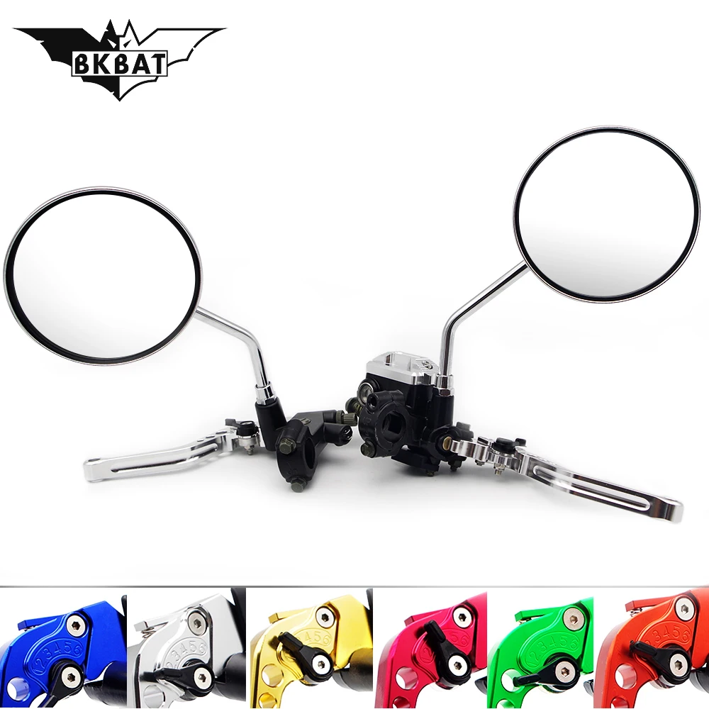 

Motorcycle brake pump Clutch Lever rearview mirror for honda shadow 750 kawasaki versys 1000 ktm exc 2017 suzuki ltz yamaha xmax