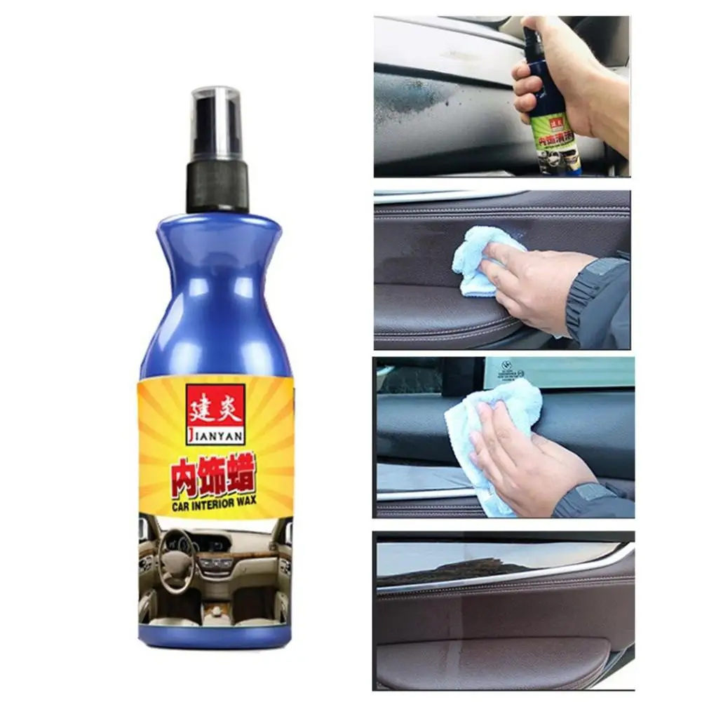 

100ml Car Polish Wax Plastic Leather Retreading Agent Automotive Interior Cleaner Tire Wax Paint Household Office Bag Cleaning