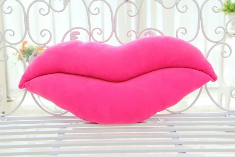 pillow pink Lip chair pillows Home Decor Decorative Pillows sexy lips