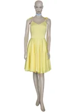 2016 font b Anime b font costumes Neon Genesis Evangelion Asuka Yellow Dress font b Cosplay