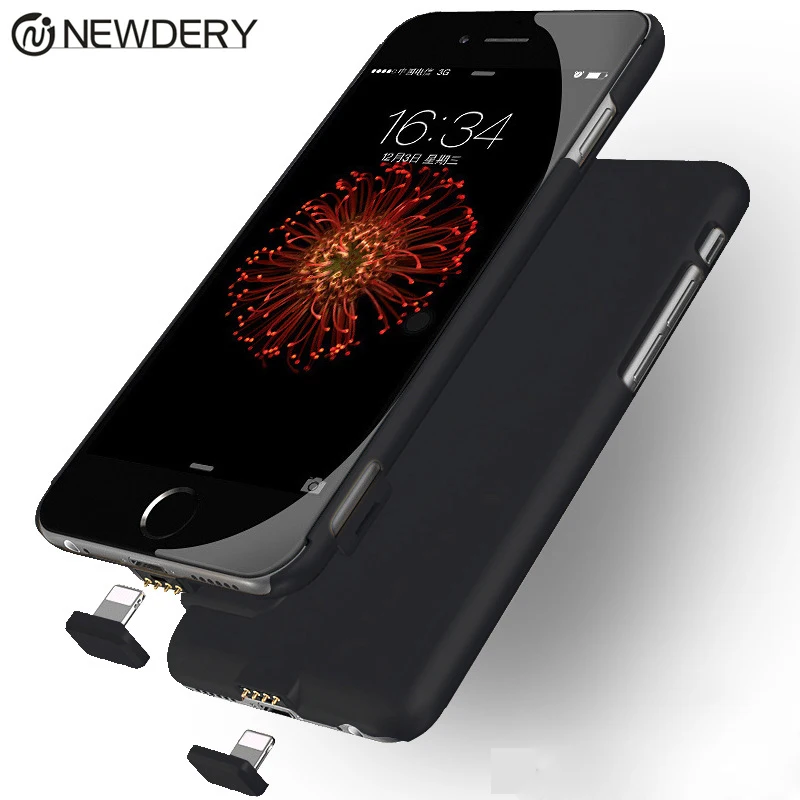 

Ultra Thin i7 Battery Case Slim Smart Power Bank Case For iPhone6 6S 7 8 Plus Power Cases Cover gift Tempered film USB Line