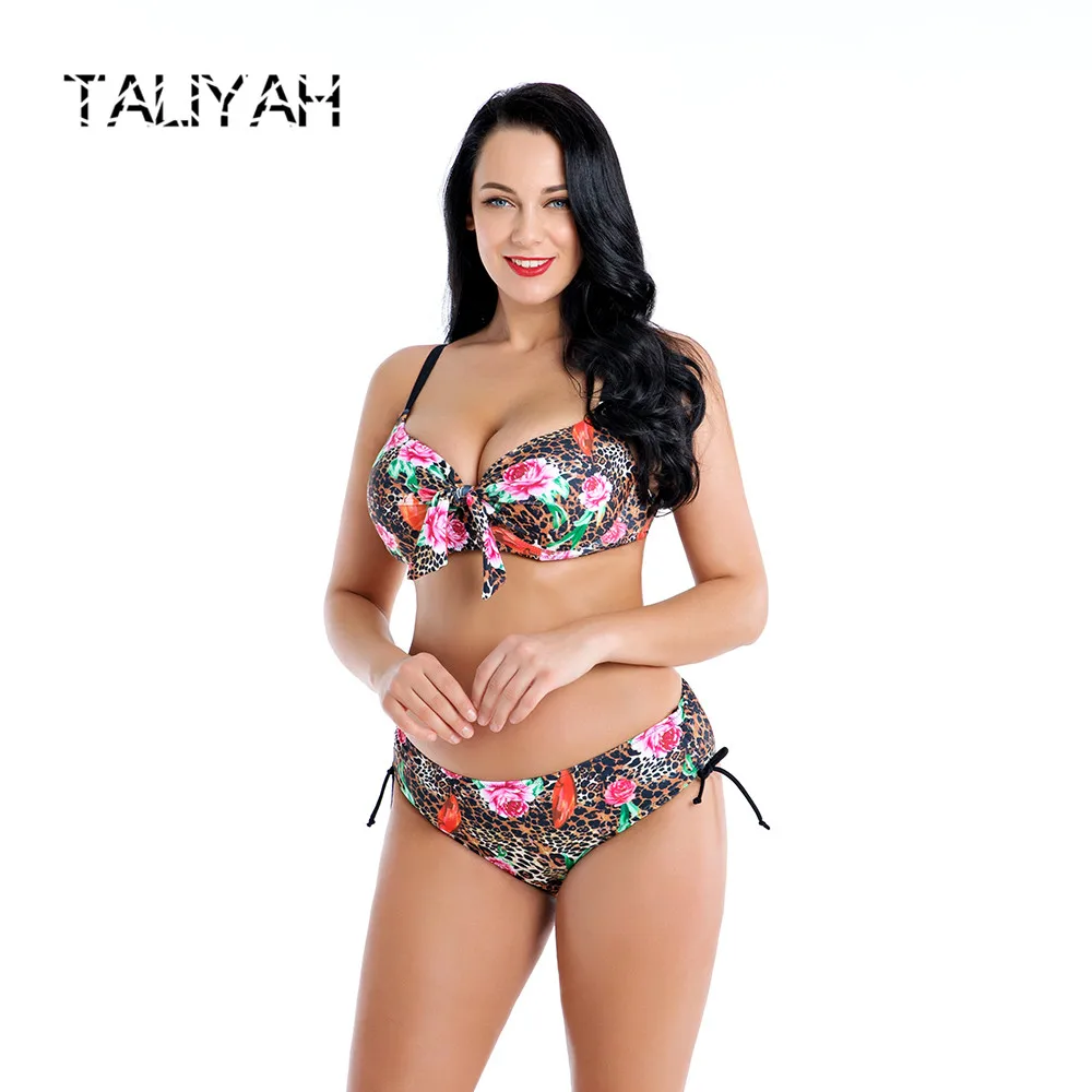 

New plus size swimwear sexy women's swimming suit big cup bikini set underwire bikinis 2019 hot sell plus size beach wear
