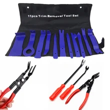 14 pz Auto Car Trim Removal Tool Set Porta Finestra Pannello di Radio Stereo Stampaggio Tappezzeria di Fissaggio Pinze Pinza Strumento di Riparazione kit Bl