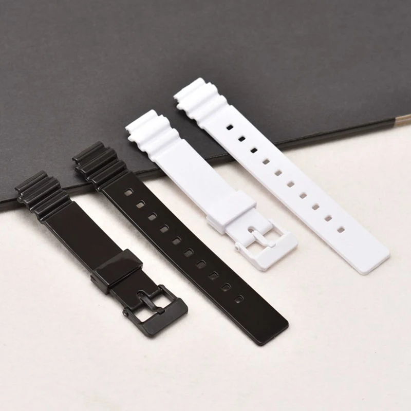 

2019 Watch Band Strap Pin Buckled Resin Wristwatch Bands Replacement Accessories For Casio LRW-200H RW-200H