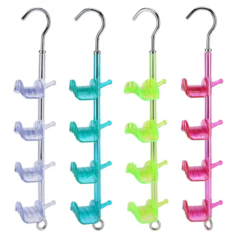 1 Pcs Rotatable Plastic Hooks Handbag Holder 4 Hooks Purse Bag Hanger