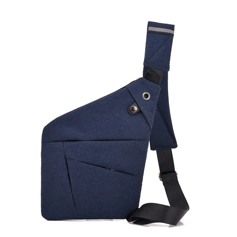 

Anti-theft Sling Bag Men Chest Shoulder Bag for Men Multi Pocket Messenger Crossbody Male Retro Business Motorcycle Sling Bag