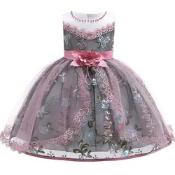Платья для первого причастия для девочек, платья с цветочным узором для девочек на свадьбу, платья для выпускного вечера для детей от 3 до 10
