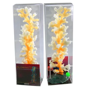 

1PCS Beautiful Fish Tank Decoration Simulation Mushroom Coral Aquarium Nightlight Seawater Silicone Background Decoration