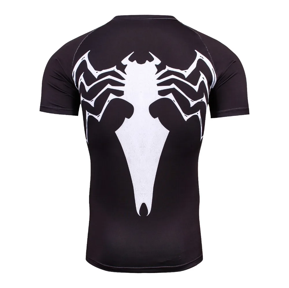 Spider venom 3D Printed T-shirts Men Compression Shirt Short Sleeve Fitness T Shirt Male Crossfit Tops Weight lifting Base Layer Spider venom 3D Printed T-shirts Men Compression Shirt Short Sleeve Fitness T Shirt Male Crossfit Tops Weight lifting Base Layer
