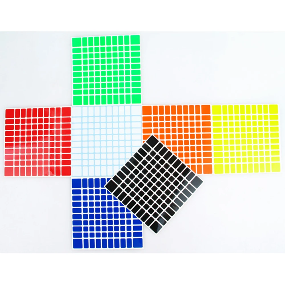 Z-Стикеры ПВХ Magic Cube DIY Стикеры для 10x10x10 головоломки Скорость кубики Moyu Shengshou