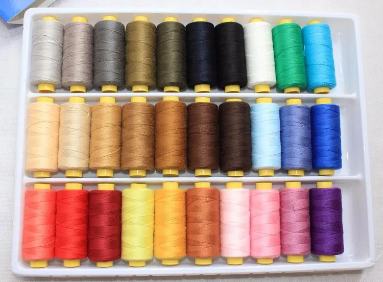 Сверхмощная нить Плотная джинсовая швейная нить машина/нитки для ручного шитья 150 ярдов x 30 шт высокопрочная Европейская качественная