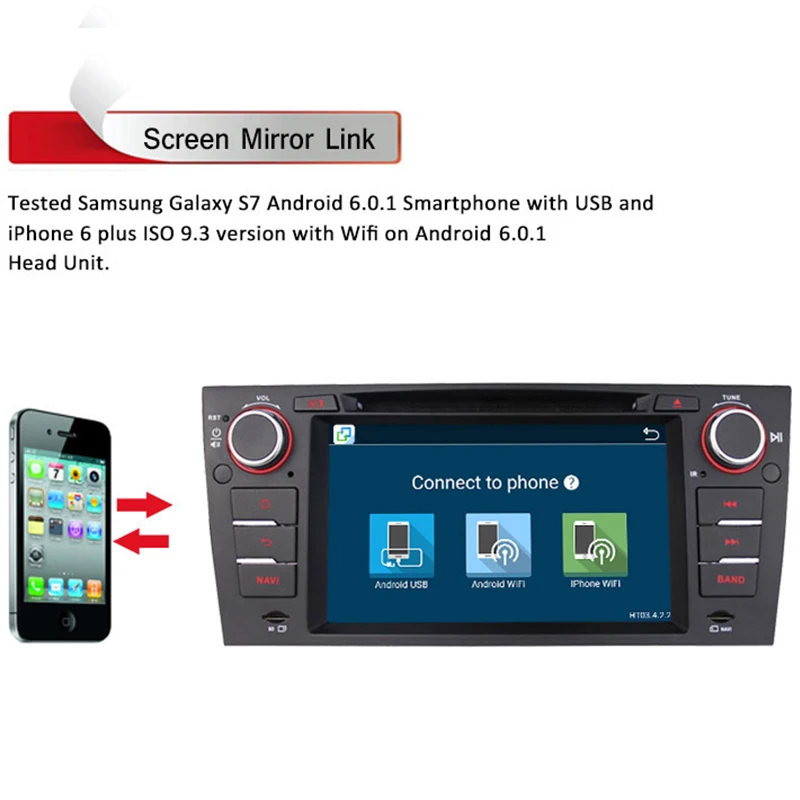 Flash Deal 7 Inch Quad Core 1024*600 Android 8.1 Car Stereo Radio GPS Navigation For BMW E90 2004~2012 GPS Capacitive Touch Screen Radio 3
