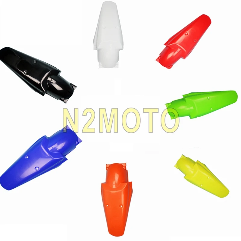 Dirtbike Moto en plastique rouge arrière garde-boue Fit For Honda XR 250R XR 400R CRF