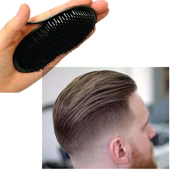 

1Pcs Pocket Travel Hair Comb Brush for Men Beard Mustache Palm Scalp Massage Black Shampoo Comb Hair Styling Tools 2019 Dropship