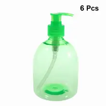 6 шт. бутылочные дозаторы пластиковый кондиционер 500 мл многоразовый лосьон Диспенсер контейнер для эмульсии Бутылки для домашнего отеля