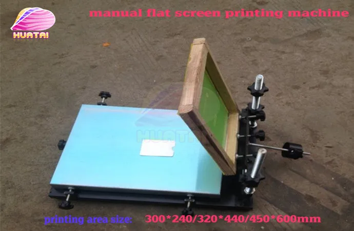 

single color manual flat screen printing machine(24cm*32cm)aluminum plate good quality free shipping with fast delivery