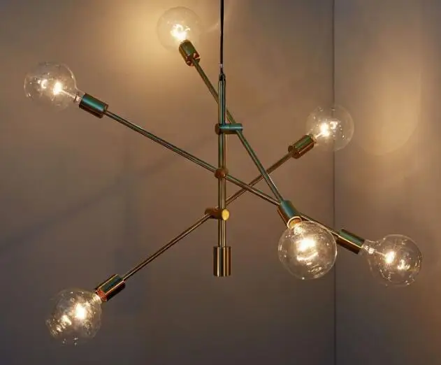 Скандинавский постмодерн креативная индивидуальность художественный стиль железный подвесной светильник кафе ресторан гостиная декоративная лампа