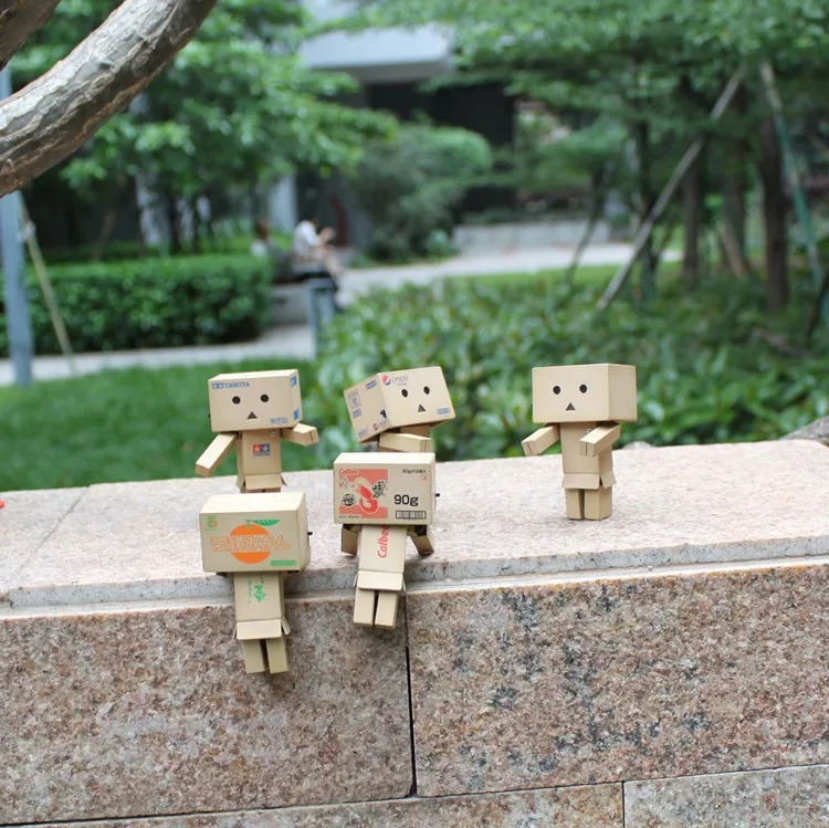 

20 type cute cartoon mini Danboard action figures 8cm danboard PVC model figures LED eyes doll toys for kids best gifts