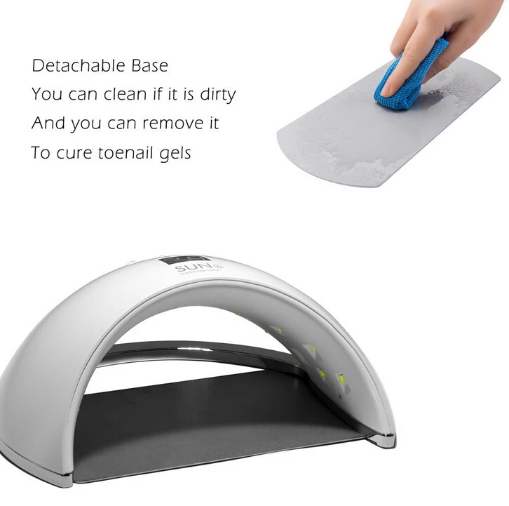 

SUN6 SUNUV 48W White Gel Dryer For Polish Nails Double UV Light Drying Nail Lampe Smart Manicure Tool UV LED Nail Lamp