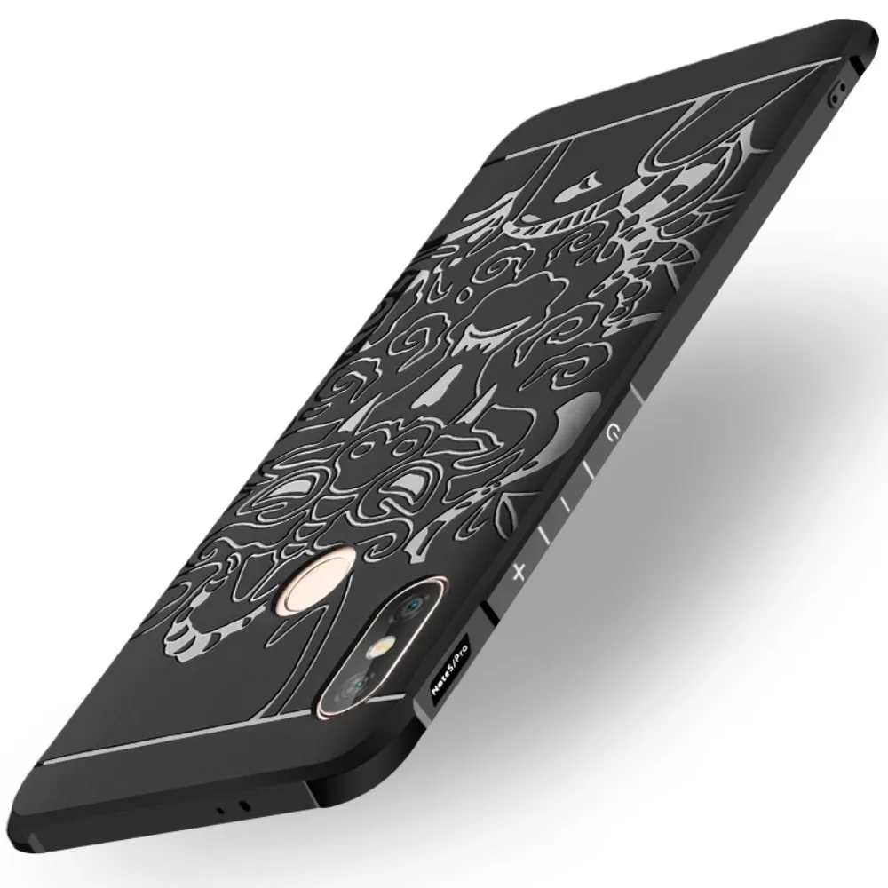 

COCOSE Shock Proof Silicone Case Cover For Xiaomi MI6X MI5X A1 A2 Matte Frosted 3D Dragon Armor For Xiaomi Mi8 SE Explorer F1