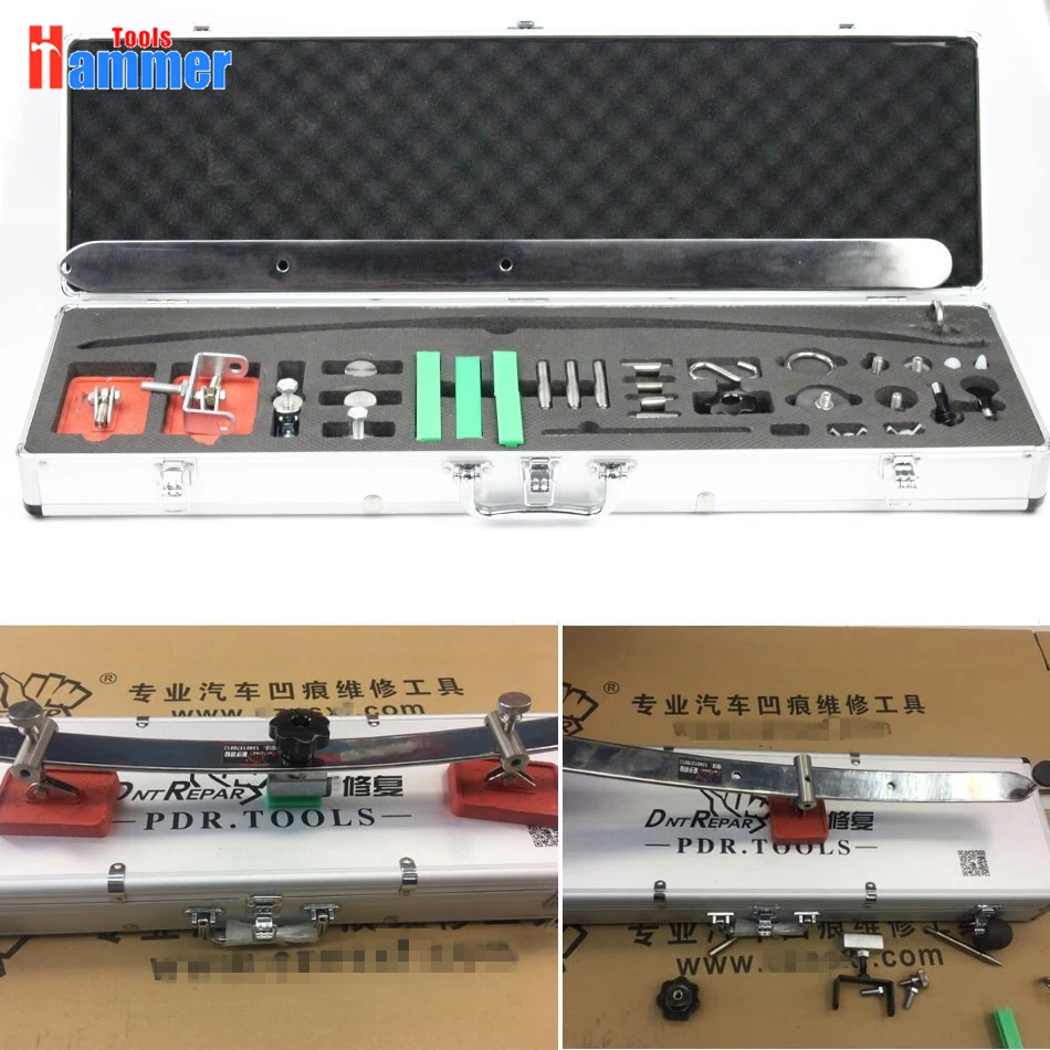 

Flat PDR hook tools paintless dent repair kit flat steel bar bridge puller