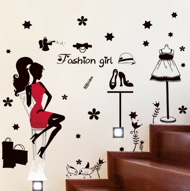 Fashion Ping Wall Stickers Decals Home Decor Living Room Fashion Ping Wall Stickers Decals Home Decor Living Room Wallpaper Removable Sticker