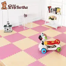 Leaf Texture Solid Color EVA Foam Baby Toy Puzzle Jointed Play Mat Game Exercise Gym Floor